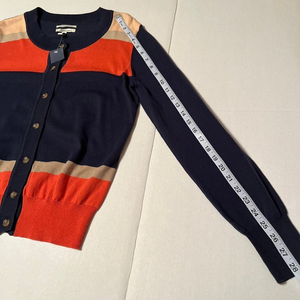 G.H. Bass & Co. colorblock striped cardigan Womens Size Medium NEW‎ - Picture 11 of 12